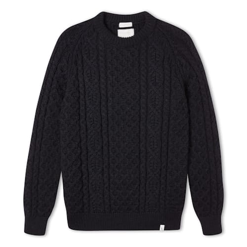 laydown image of Hudson Aran Jumper