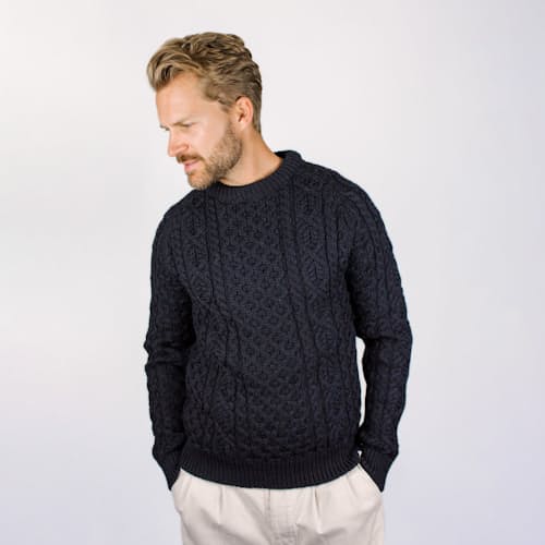 laydown image of Hudson Aran Jumper