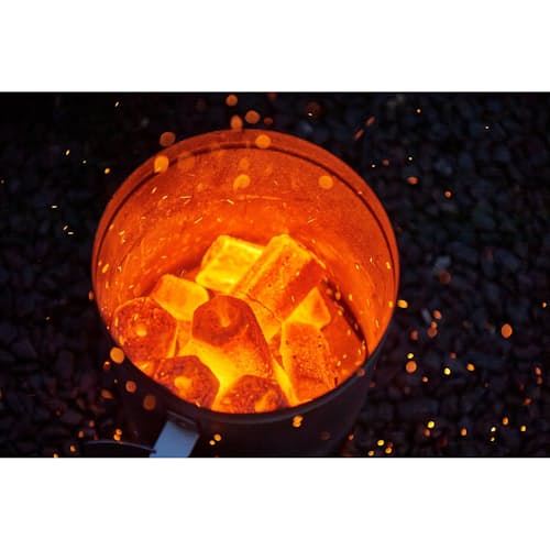 laydown image of Fire 100% All-Natural Charcoal