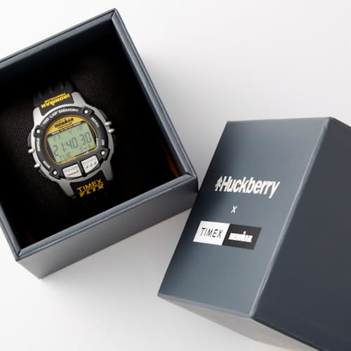 laydown detail image of Huckberry x TIMEX IRONMAN® Flix Reissue