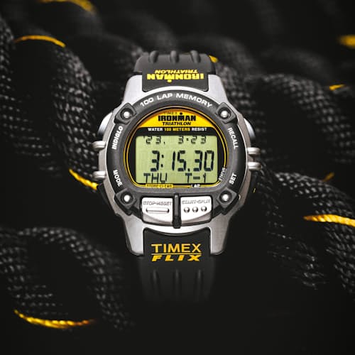 lifestyle image of Huckberry x TIMEX IRONMAN® Flix Reissue