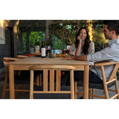 laydown image of The Outdoor Dining Set - 6 Chairs