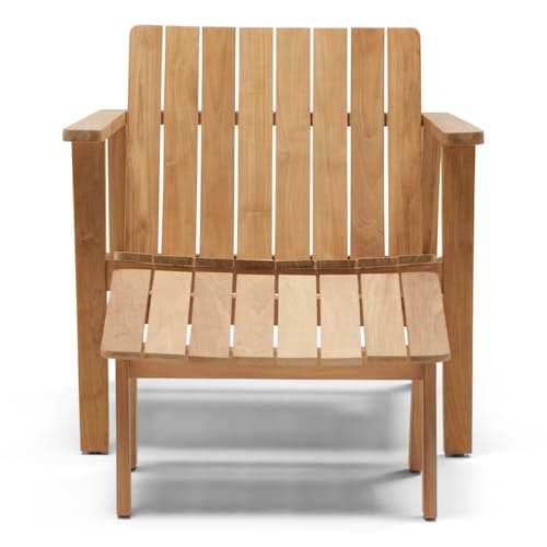 laydown image of The Outdoor Low Chair + The Ottoman