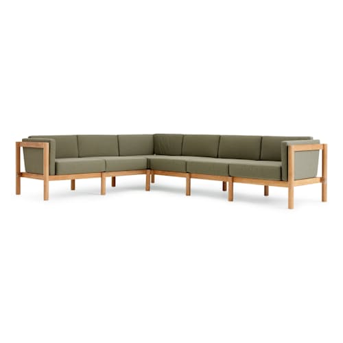 laydown image of The Outdoor Sectional - 6 Piece