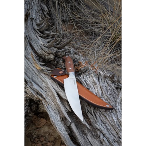 lifestyle image of Wilderness Chef Knife