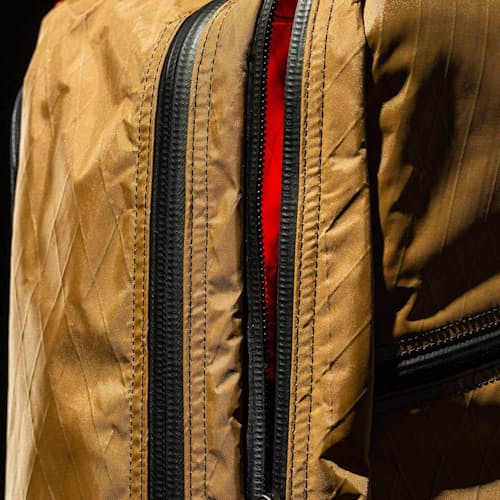 laydown image of GORUCK x Carryology Kaidan Bullet Backpack
