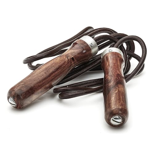 laydown image of Retro Leather Jump Rope