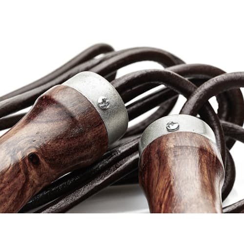 laydown image of Retro Leather Jump Rope