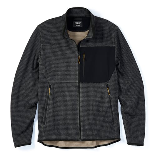 laydown image of Trail Grid Fleece Jacket