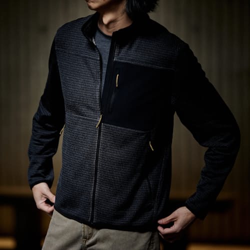 lifestyle image of Trail Grid Fleece Jacket