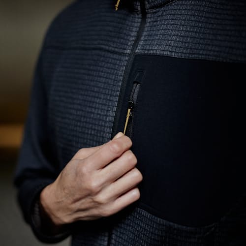 lifestyle image of Trail Grid Fleece Jacket