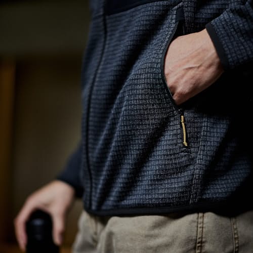 lifestyle image of Trail Grid Fleece Jacket