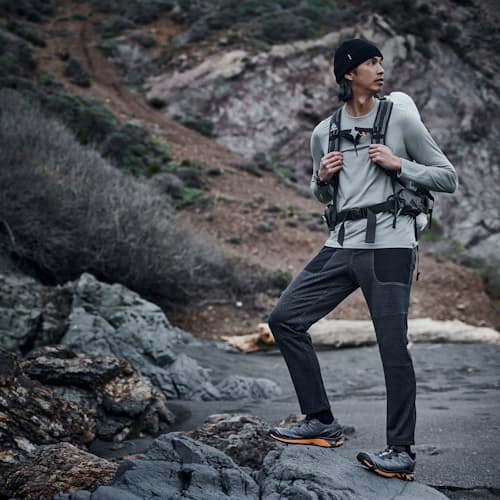 lifestyle image of Grid Fleece Joggers