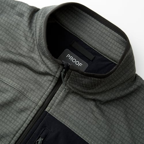 lifestyle image of Trail Grid Fleece Full Zip Vest
