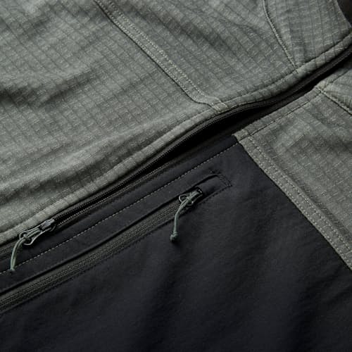 lifestyle image of Trail Grid Fleece Full Zip Vest