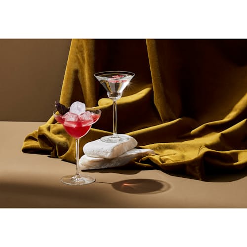 laydown image of Vintage Margarita Glasses - Set of 2