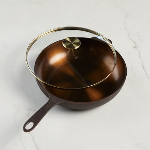 lifestyle image of No. 11 Deep Skillet with Glass Lid