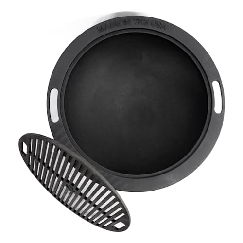 laydown image of Cast-Iron Fire Pit & Grill