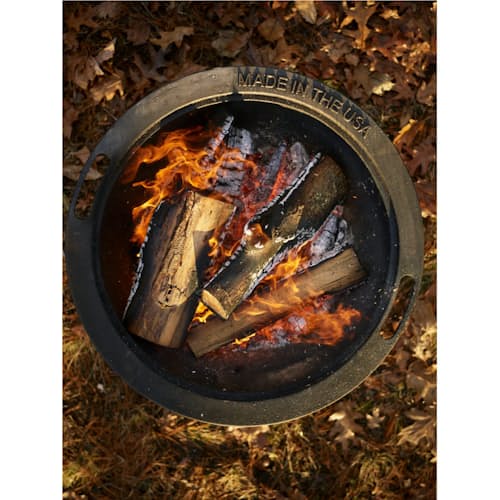 laydown image of Cast-Iron Fire Pit & Grill