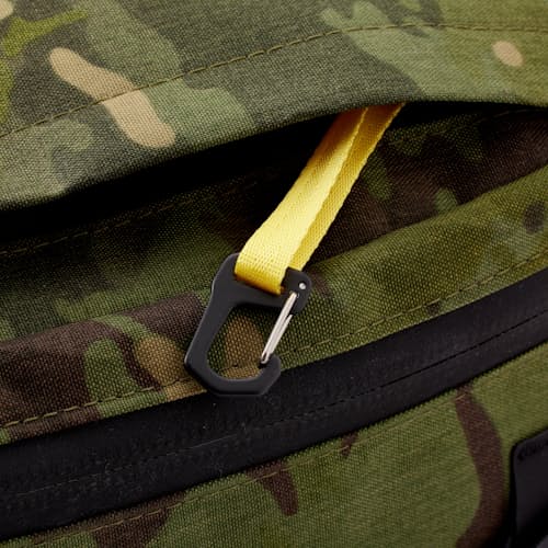 laydown image of Huckberry X The Brown Buffalo Conceal Backpack 21L