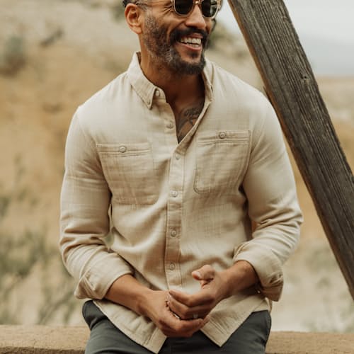 lifestyle image of Double Gauze Shirt
