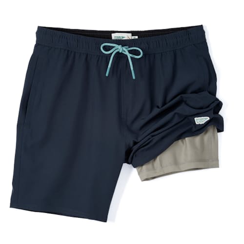 laydown image of Performance Lined Swim Trunk - 7"