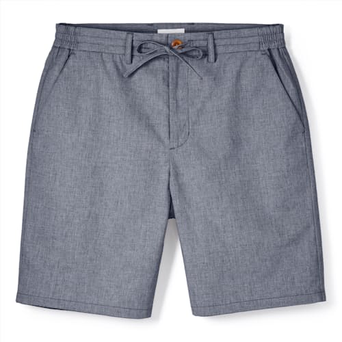 laydown image of Wrinkle-Free Linen Short - 9"