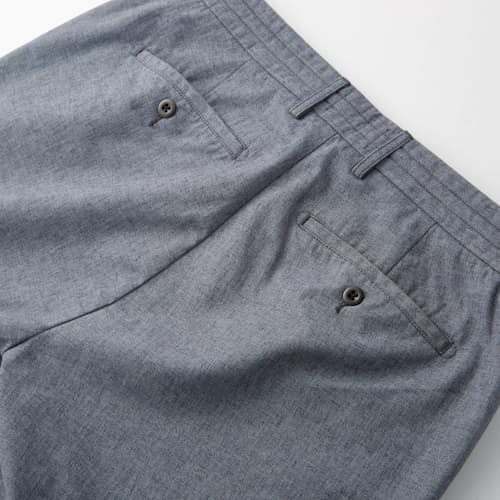 laydown image of Wrinkle-Free Linen Short - 9"