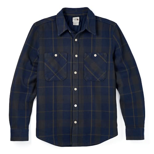 laydown image of Valley Twill Flannel Shirt