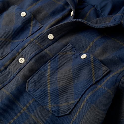 lifestyle image of Valley Twill Flannel Shirt