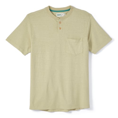 laydown image of Brosnan Hemp Short Sleeve Henley