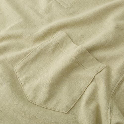 lifestyle image of Brosnan Hemp Short Sleeve Henley