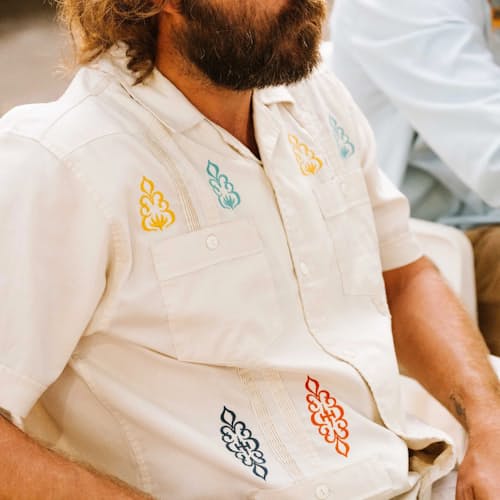 lifestyle image of Guayabera Shirt