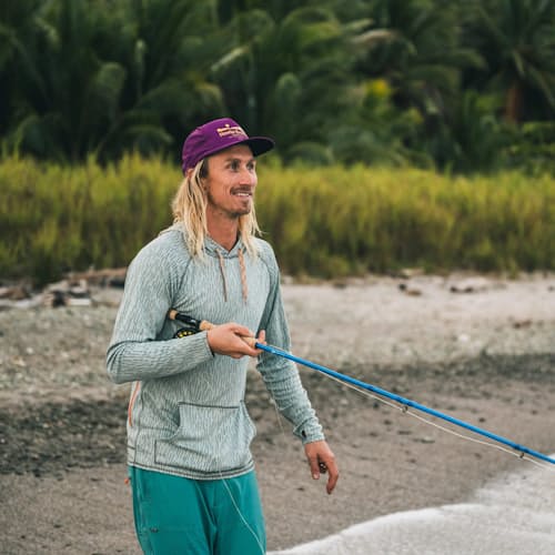 lifestyle image of Loggerhead UPF Hoodie