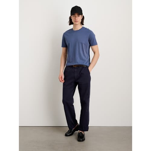 on model image of Vintage Washed Straight Leg Chino Pant