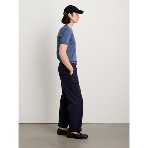 on model image of Vintage Washed Straight Leg Chino Pant