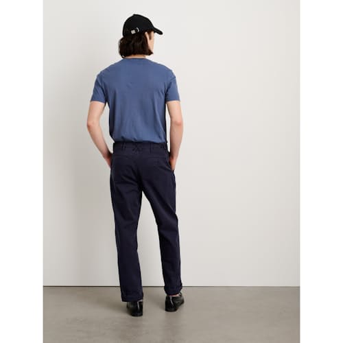 on model image of Vintage Washed Straight Leg Chino Pant