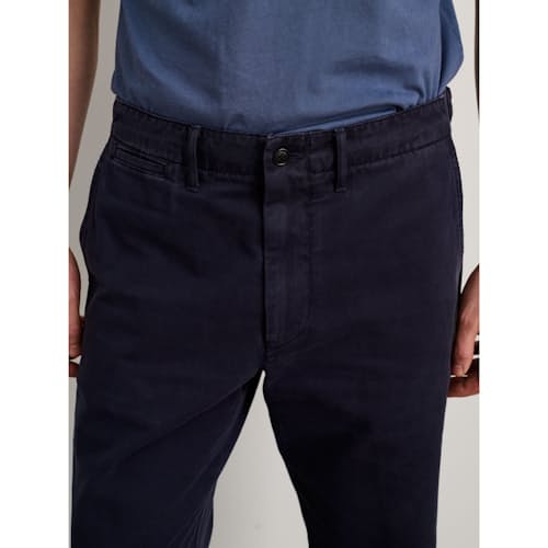 on model image of Vintage Washed Straight Leg Chino Pant
