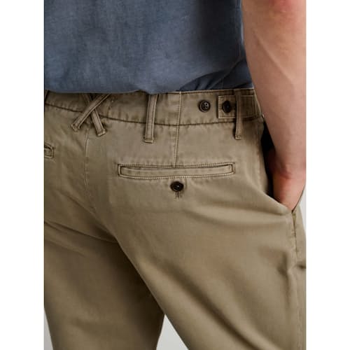 on model image of Vintage Washed Straight Leg Chino Pant