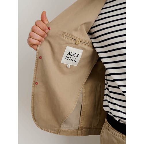 laydown image of Vintage Washed Blazer