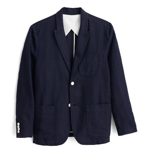 laydown image of Mercer Cotton Linen Blazer