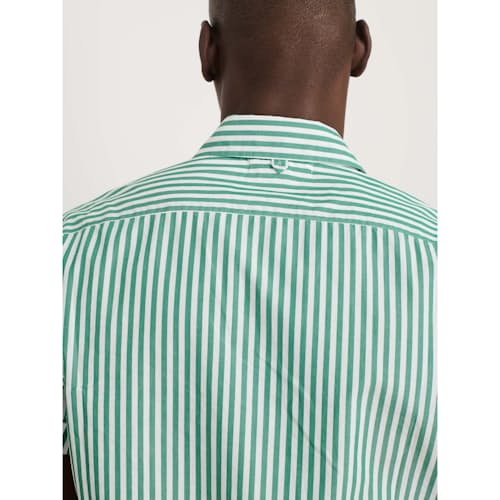 laydown image of Short Sleeve Stripe Mill Shirt