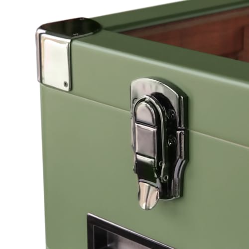 laydown image of Military Glass Top Cigar Humidor
