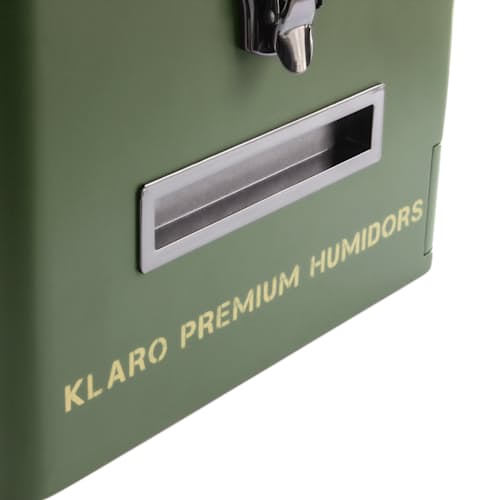 lifestyle image of Military Glass Top Cigar Humidor