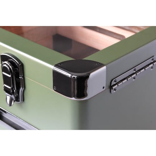 lifestyle image of Military Glass Top Cigar Humidor
