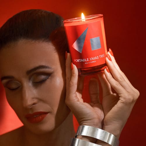 lifestyle image of Portable Xmas Tree Candle