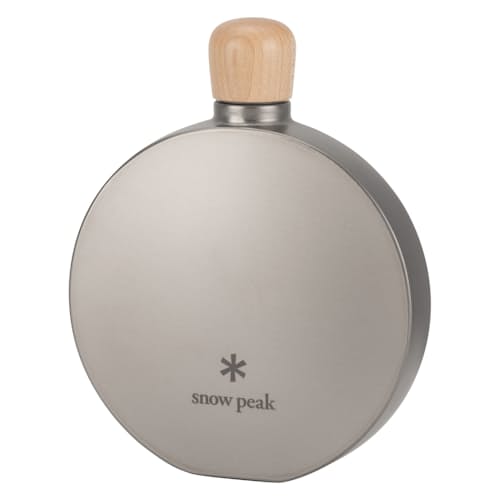 laydown image of Round Titanium Flask 5.0 oz
