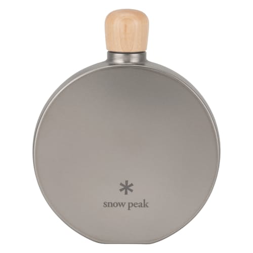 laydown image of Round Titanium Flask 5.0 oz