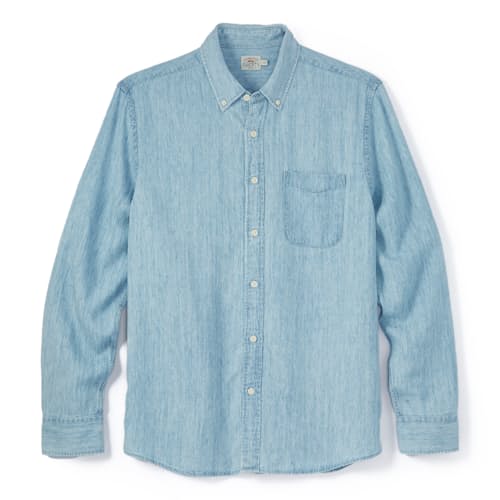 laydown image of Tried and True Chambray Shirt