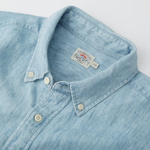 laydown detail image of Tried and True Chambray Shirt